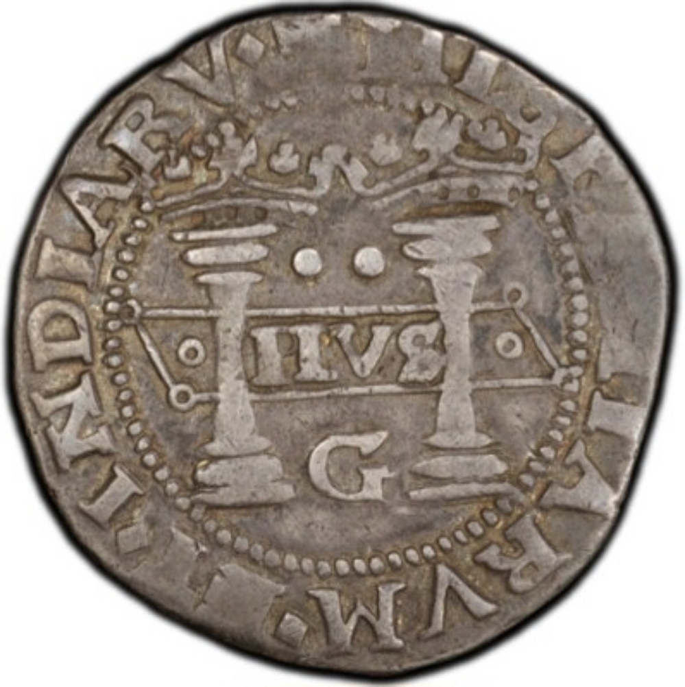 1541-1542-2r-Carlos-&-Juana-Charles-&-Johanna-Early-Series-2-Real-Gutierrez-Assayer-M-G-PCGS-VF35